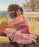 John William Godward Flabellifera oil on canvas